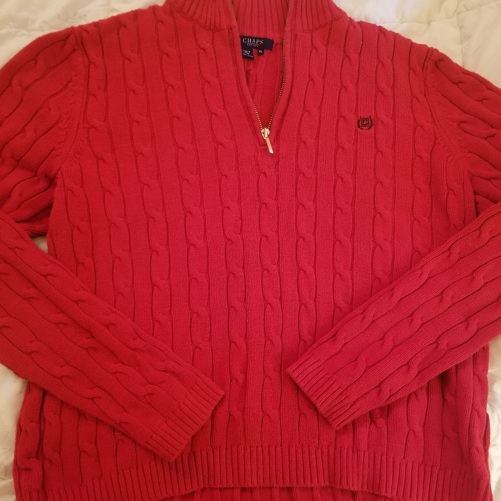 Chaps Red Sweater
